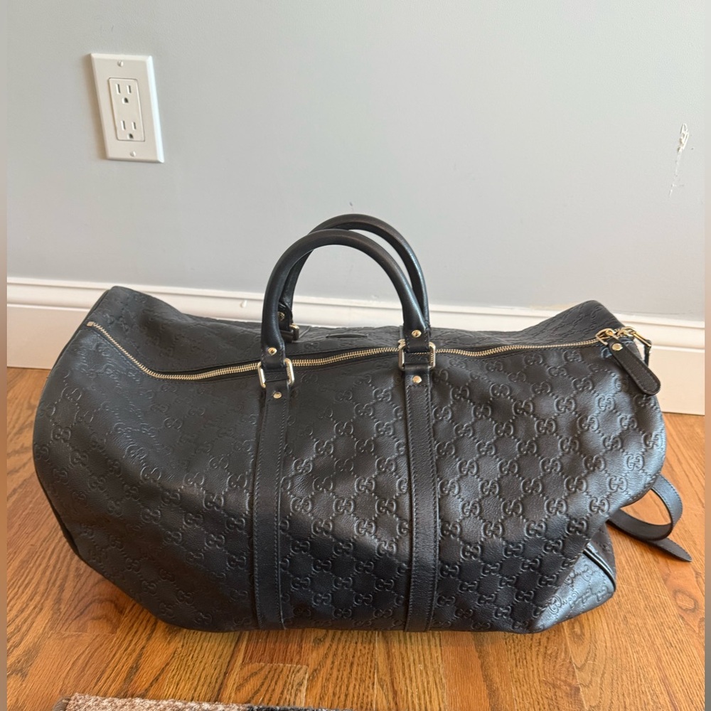 Gucci Monogram Leather Duffle